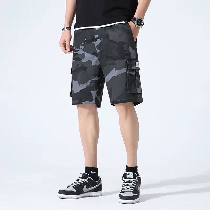 Shorts Men's 2022 Summer New Loose Cotton Camouflage Sports Casual Five Point Pants Outer Wear Large Shorts Middle Pants
