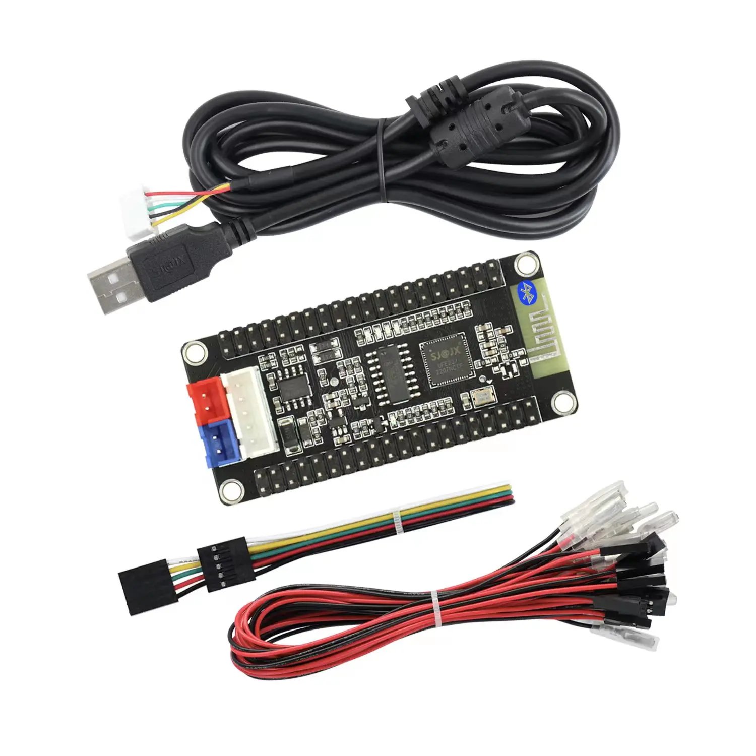 NEW Bluetooth Encoder Pcb Arcade Joysticks Zero Delay USB encoder board connected to ps4 ps3 pc raspberry pi & with power box