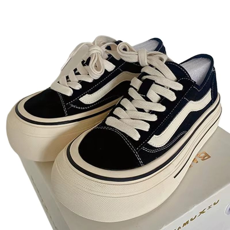 Canvas Sneaker Woman Flats Shoes Spring Autumn Platform Shoes Ladies Lace Up Sneakers Women Vulcanized Shoe