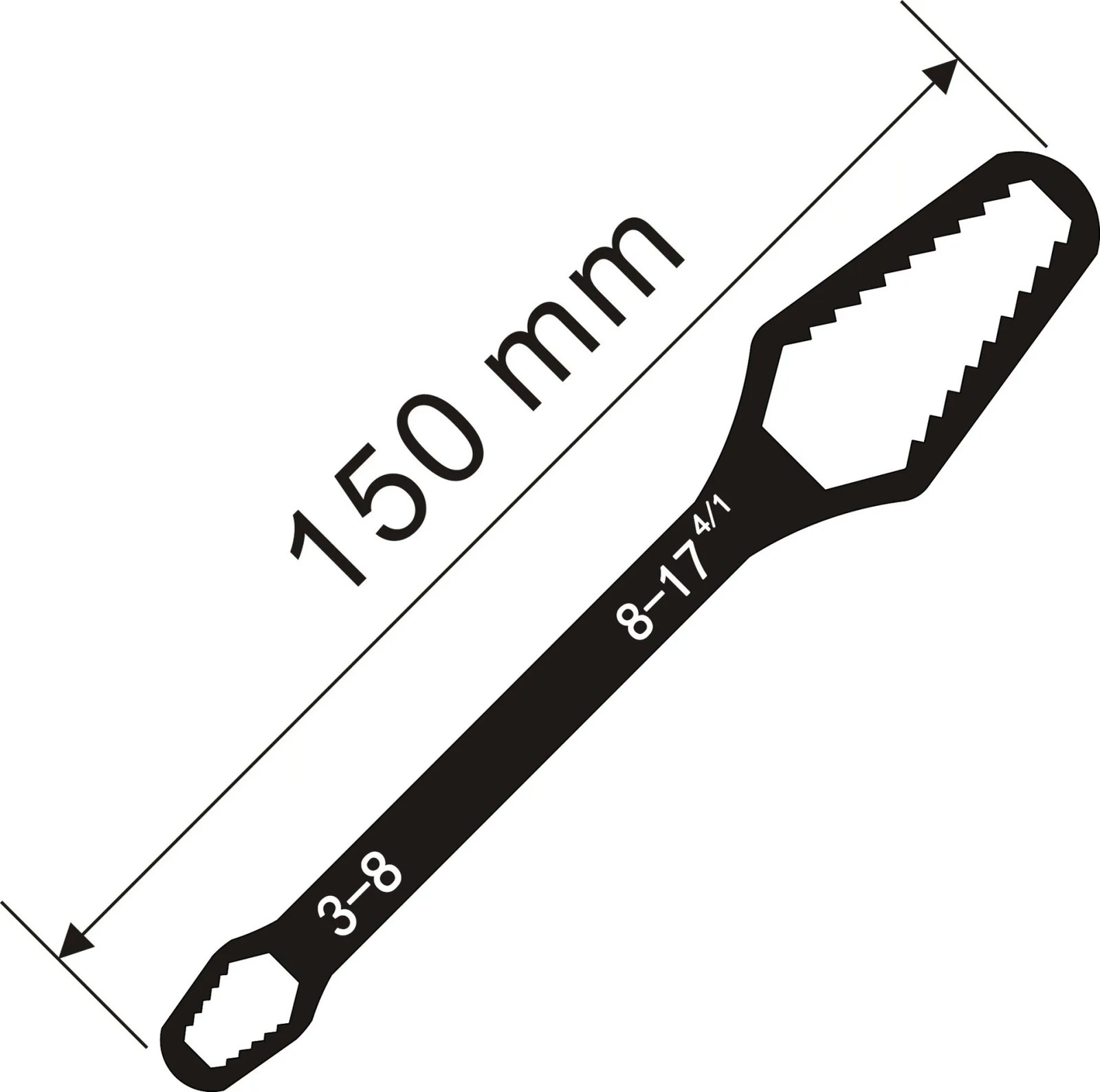 150mm 3-17mm