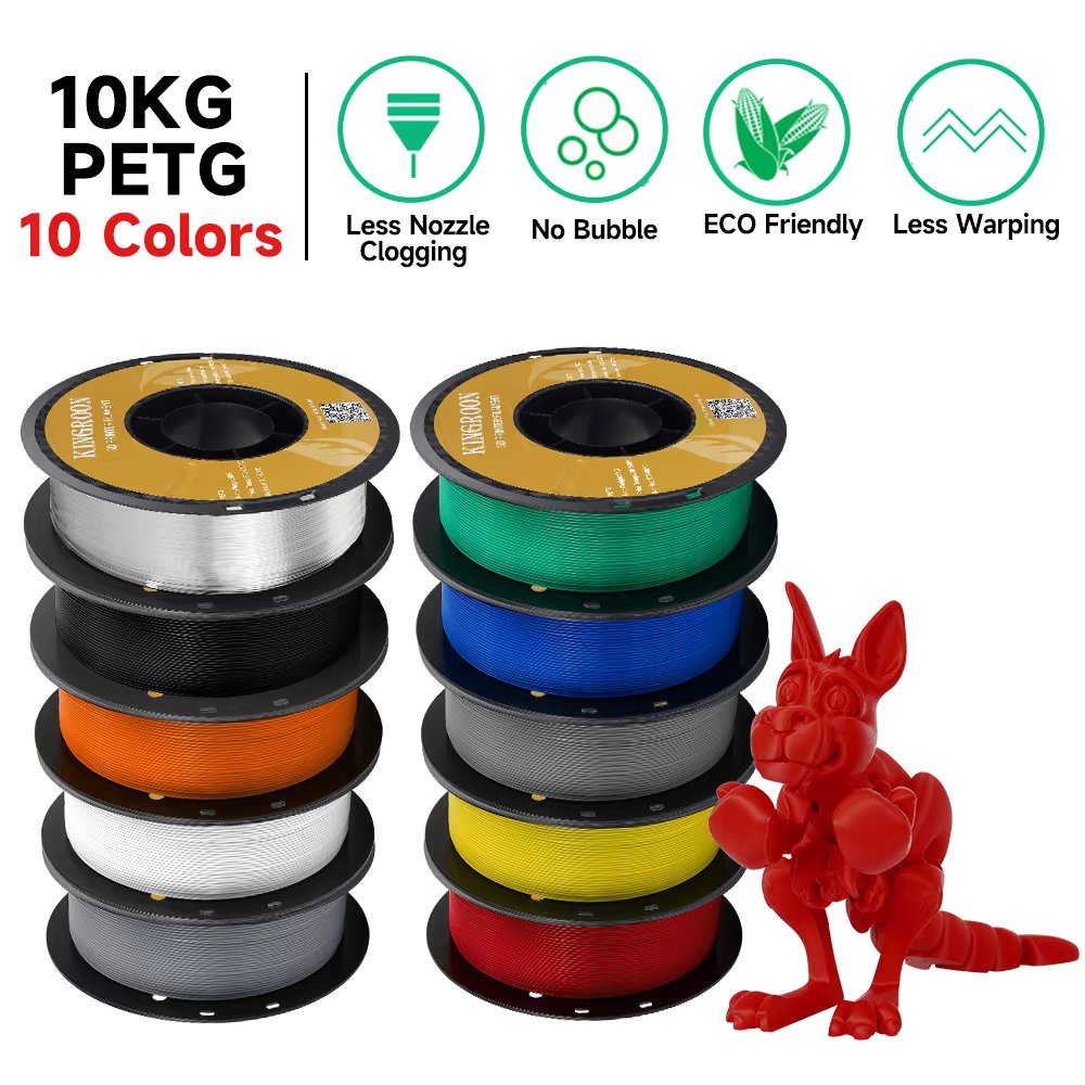 10kg PETG Filaments Wholesale 3D Printer Filament 1.75MM 10 Rolls Limited Number Fast Shipping Dropshipping
