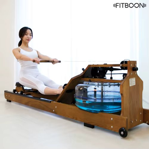 Fit-Bun Design Water Rowing Machine Machine Wood Iron Series Rowing Rowing Rowing Electric-body strength Caric exercise FB-RM1000