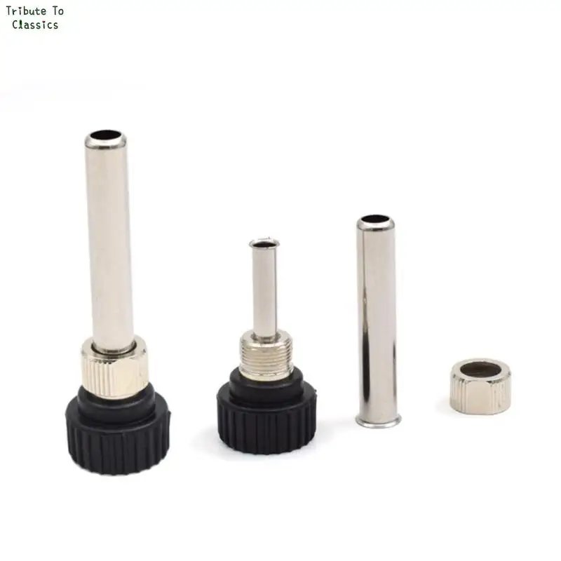 1 Set Socket+nut+electric Wood Head,Soldering Station Iron Handle Accessories For 936 Iron Head Cannula Iron