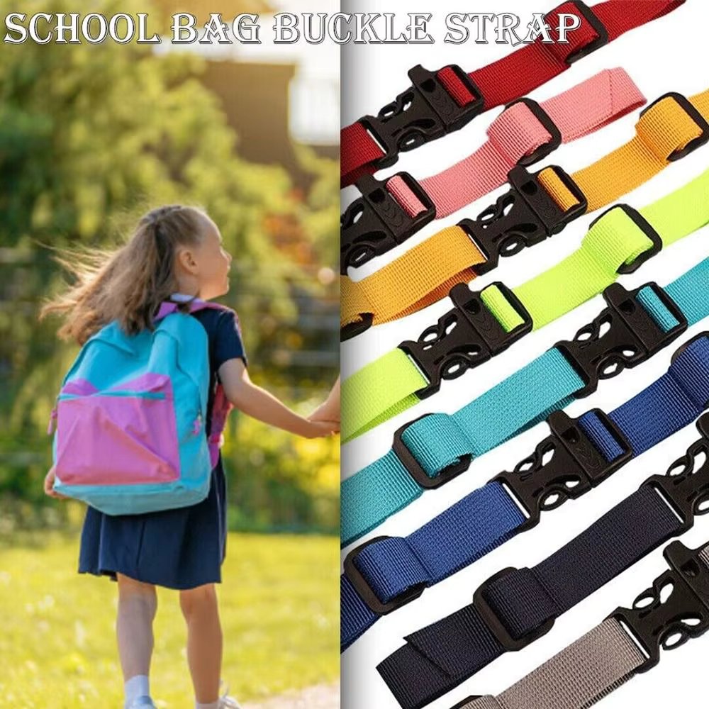 Non-slip Backpack Sternum Strap Dual Release Buckle Bag Parts Accessories Rucksack Chest Clip Webbing Sternum Adjustable