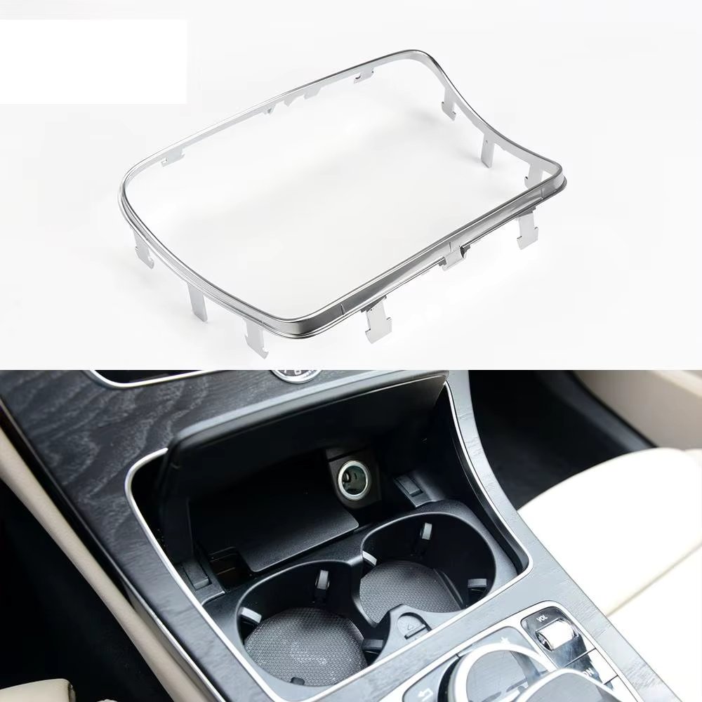 Car Water Cup Holder Strip Plating Ashtray Trim Ring For Mercedes  benz C Class W205 GLC W253  2056830900