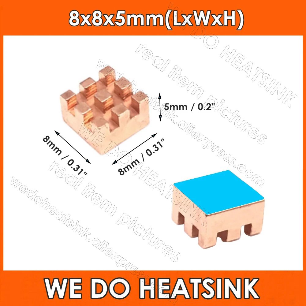 8x8x5mm With Pad