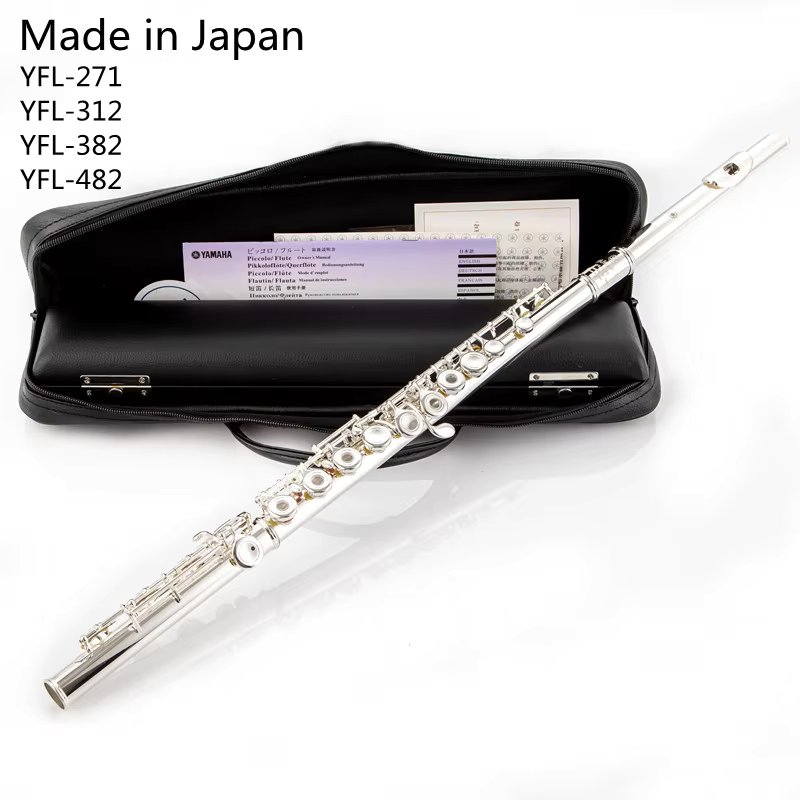 Top Japan Flute 271 Professional Cupronickel C Key 16 Hole Flute Silver Plated Musical Instruments With Case and Accessories