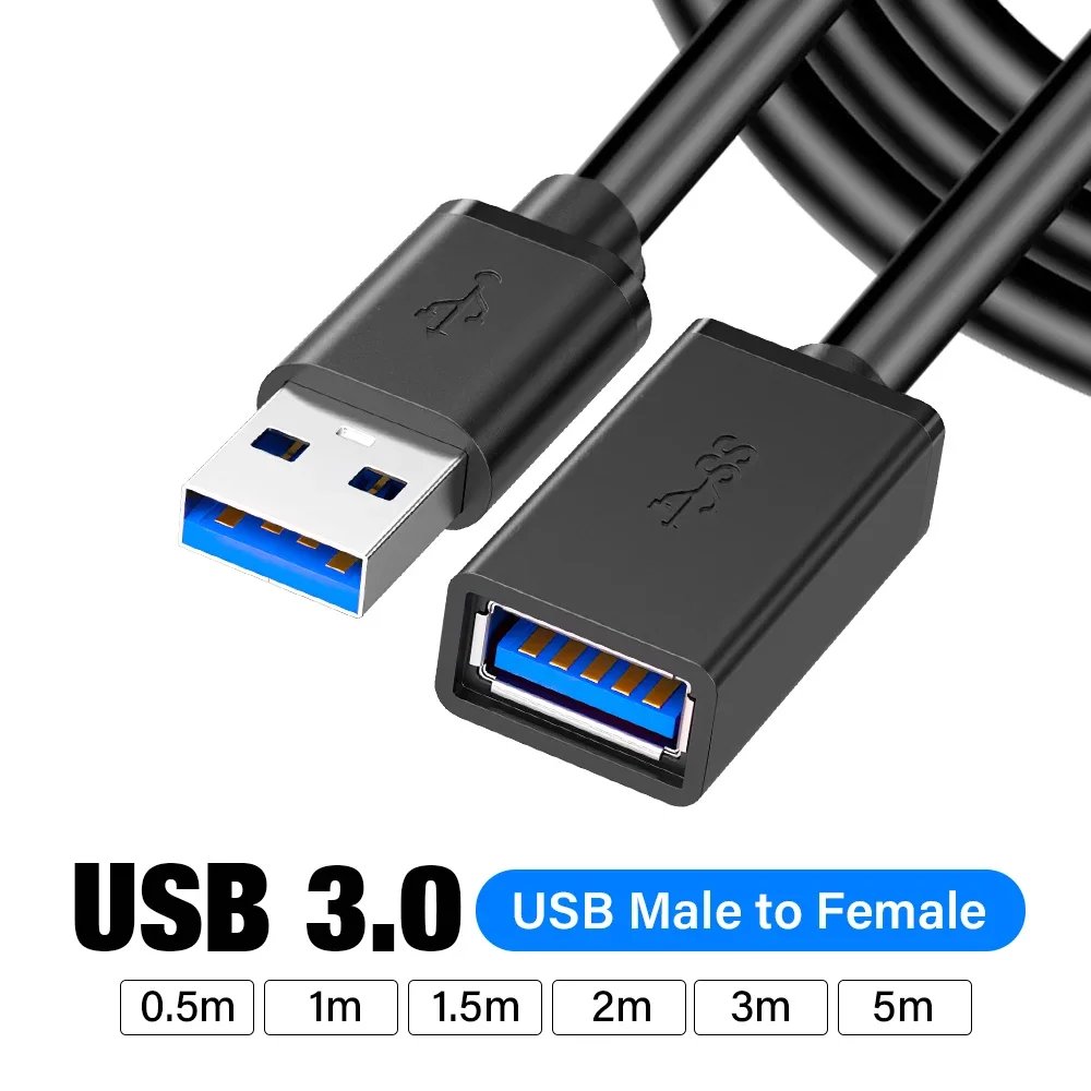 50cm 1m 5m USB Extension Cable 2m 3m 5Gbps USB3.0 A to A Male to Female extension Cable usb extender cord
