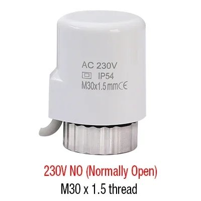 Multi style heating manifold 230V/24V multi style normally open/normally closed thermal actuator electric drive thermostat