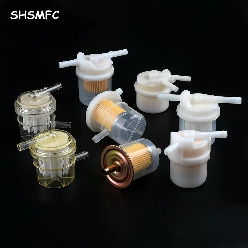 1-5pcs 7MM 8MM 3/8" Car Motocycle Fuel Filter Engine Inline Carb Fuel Gas Filter For Lawn Mower Small Engine Car Accessories