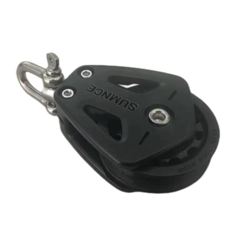 Pulley Wheel Heavy Duty Nylon Kayak Pulley Universal Head Accessory For Kayak Canoe Sailboats Yacht Slide Rail Anchor Trolley