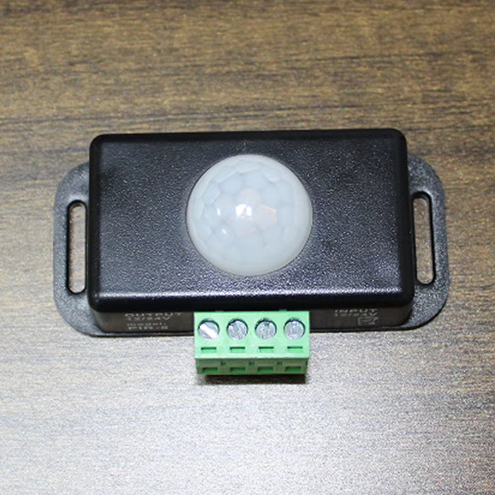 DC 12V/24V Body Infrared Sensor Body Infrared Sensing Controller Motion Detector PIR Motion Sensor for LED Strips/Bulbs