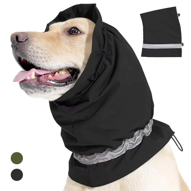 Waterproof Dog Snood Dog Neck and Ears Warmer Reflective Dog Neck Ear Scarf Muffs Headband Dog Scruff Winter Dog Neck Headwear