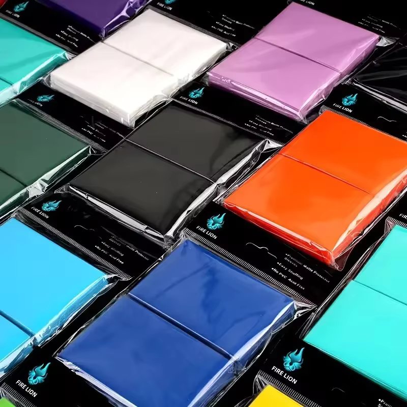 100pcs 66x91mm Card Sleeves For Trading Cards, Matte Card Sleeves Deck Card Protectors, Soft Sleeves For Standard Cards