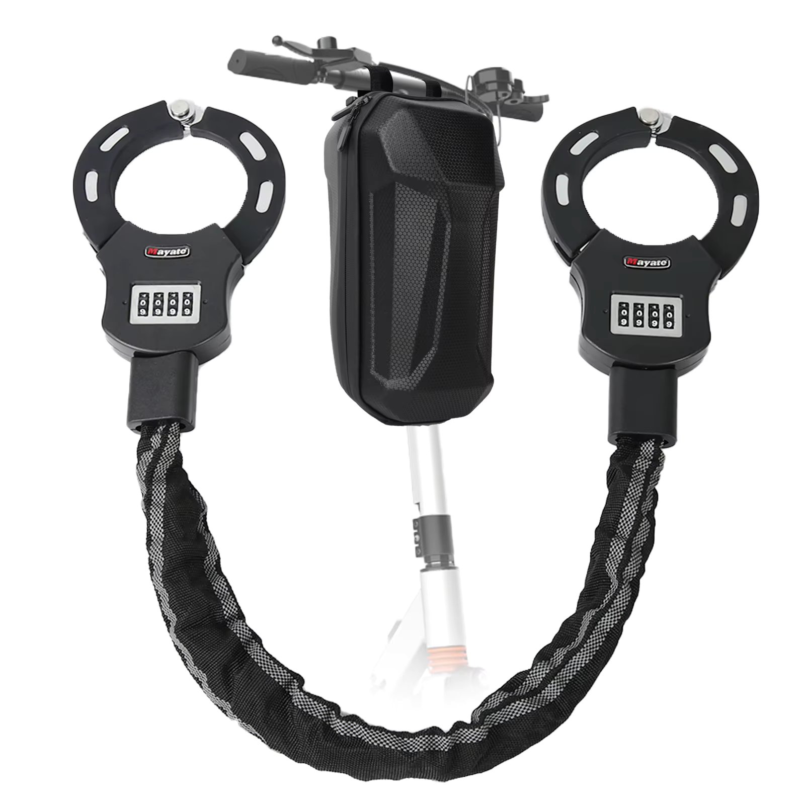Electric Scooter Anti-Theft Handcuff Lock Bike Lock Coiled Secure Password Lock e-Scooter Prams Motorcycle Bike Accessories