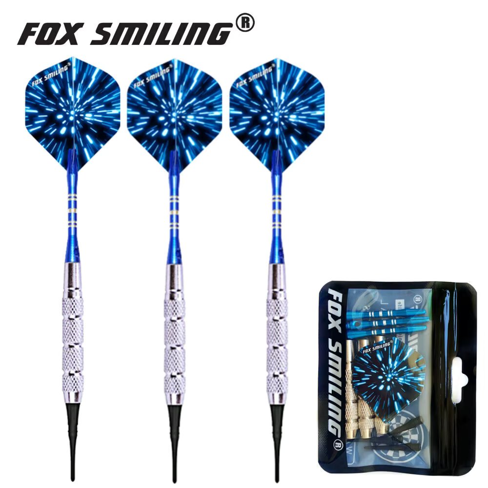 Fox Smiling 3PCS 18g Electronic Soft Darts With Aluminum Darts Shafts And Plastic Tips