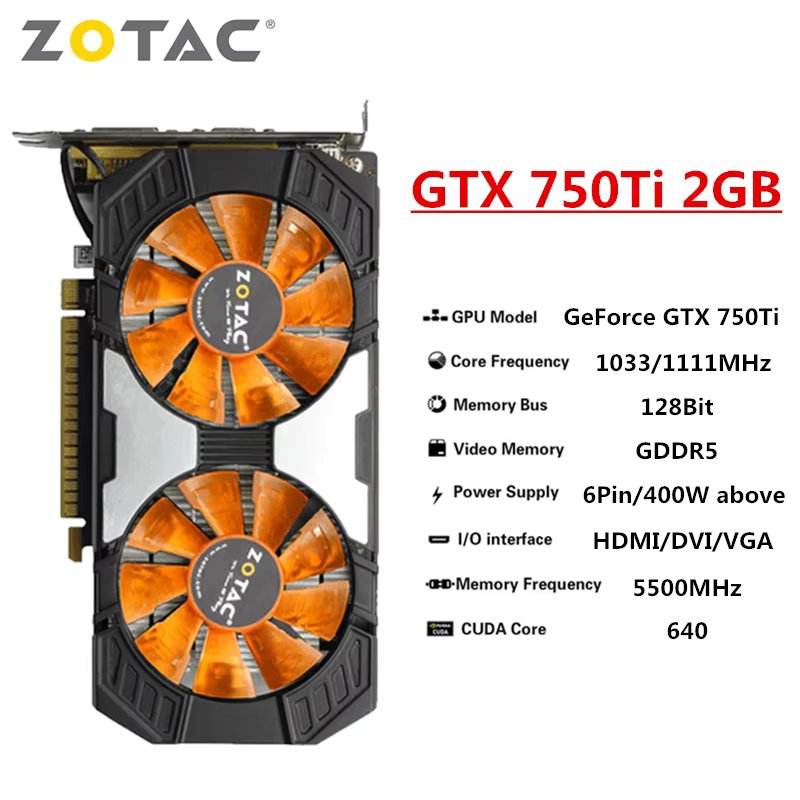 Used Zotac Graphics Cards GTX 1650 1660 1060 1050Ti 6GB 1050 Ti 3GB 4GB 1660S Super Video Card GPU Desktop PC Computer Mining