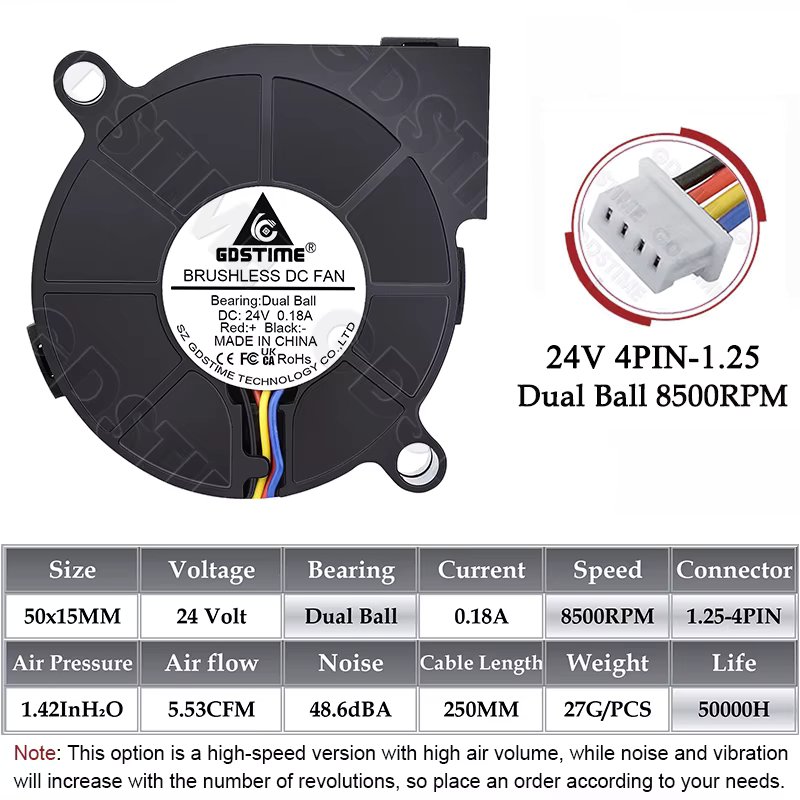 24V Dual Ball 4PIN