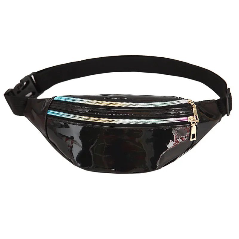 Waist Bag Laser Belt Bag Holographic Fanny Pack Designer Cute Waist Packs Bum Bag Party Travel  Fashion Girls Shoulder Glitter