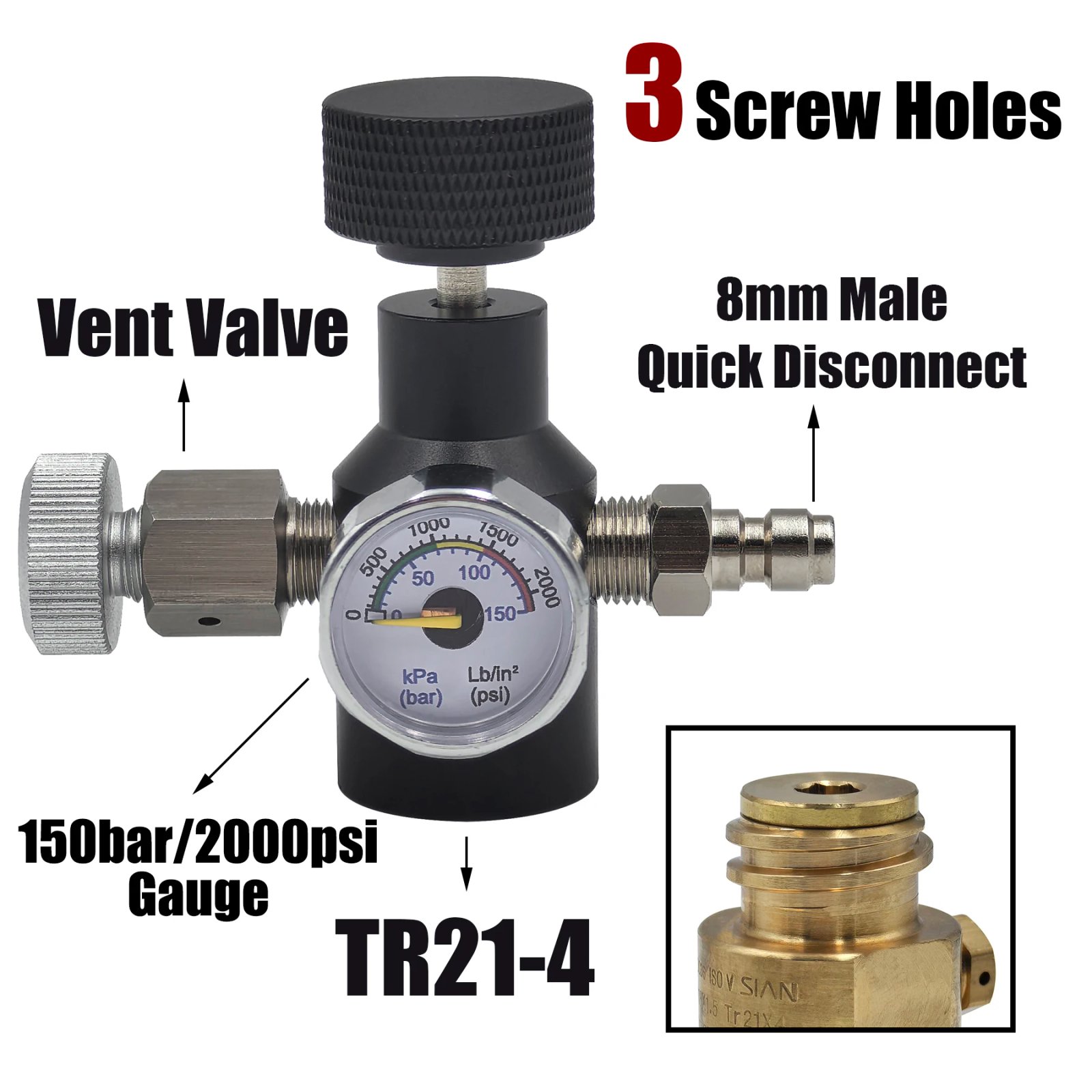 3 Holes Vent 2K Male