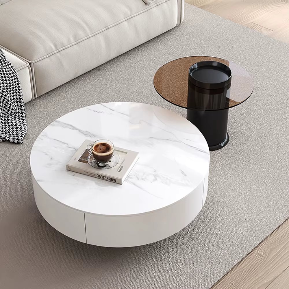 Modern Premium Coffee Table Luxury Storage Simple Design Coffee Table Effect Unique Mesa Centro Salon Living Room Furniture
