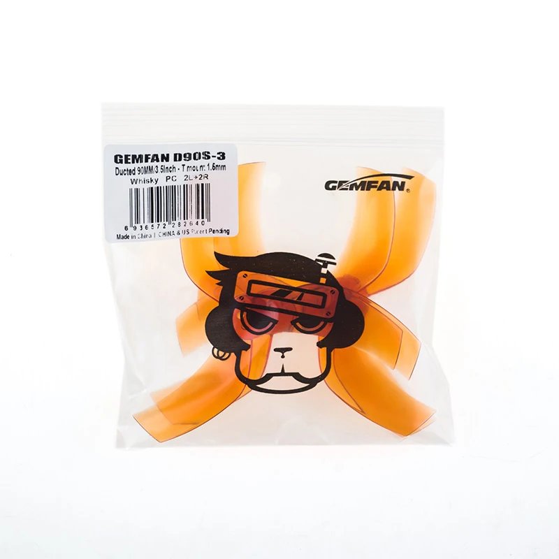 Gemfan D90S 90mm 3-Blade 3.5inch Propeller 3 hole 1.5mm PC Higher Efficiency for RC Freestyle Cinehoop Racing Drones Spare Parts