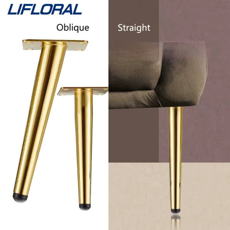 1Pcs 10/12/15cm New Furniture Legs Coffee Table Legs Black Golden Metal Home DIY Projects Sofa Leg TV Cabinet Leg Chair Leg