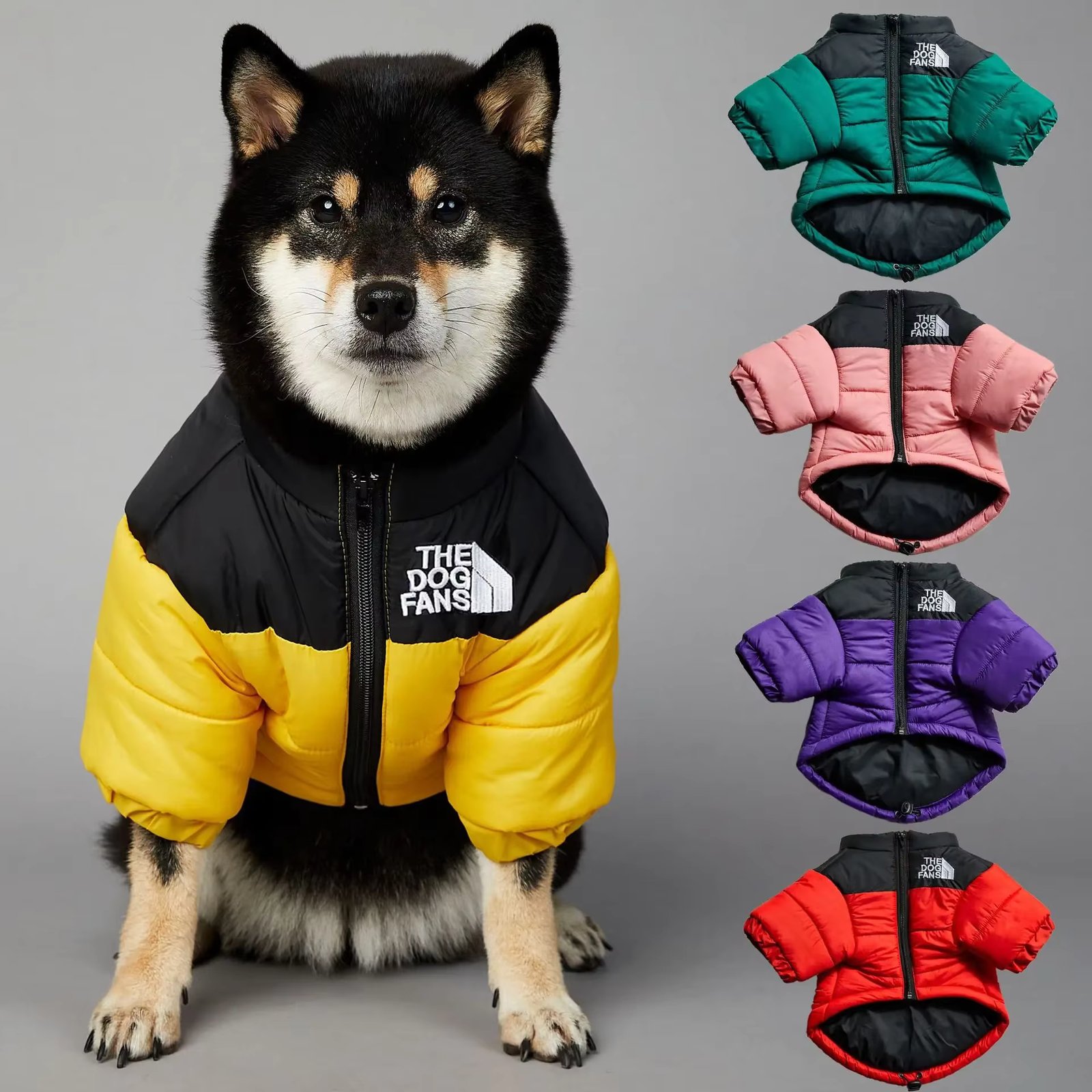 The Dog Face Winter Pet Dog Down Jacket Clothes for Small Medium Dogs Warm Thick White Duck Down Vest French Bulldog Puppy Coat