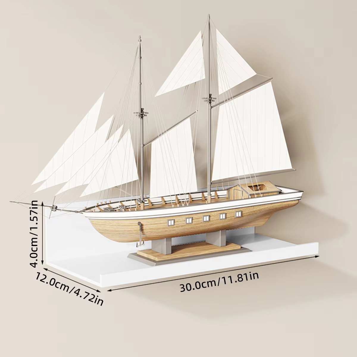 30cm White