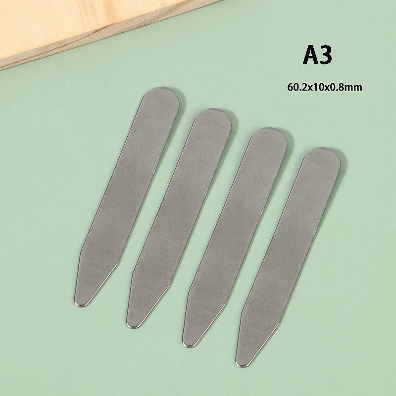 Stainless Steel Collar Stay Stiffeners Bones For Bussiness Party Shirt Men's Gift Silver Collar Support Man Jewelry