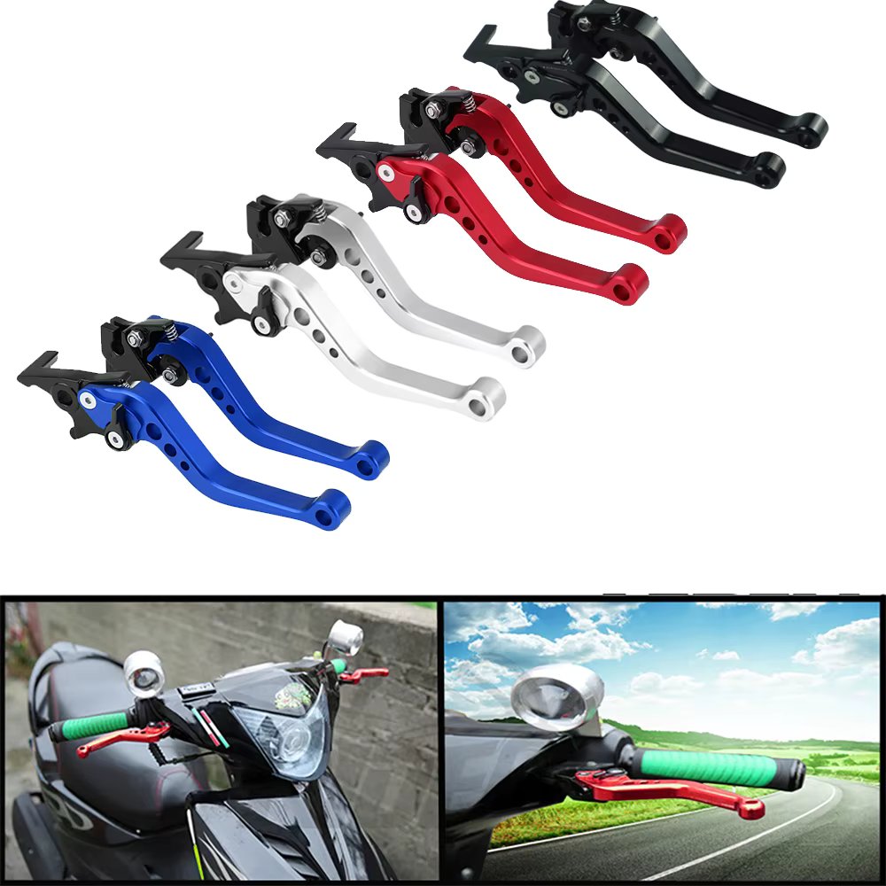 Universal Motorcycle Brake levers  Motorcycle Accessories Modified Horn Adjustable Hand Lever GY6