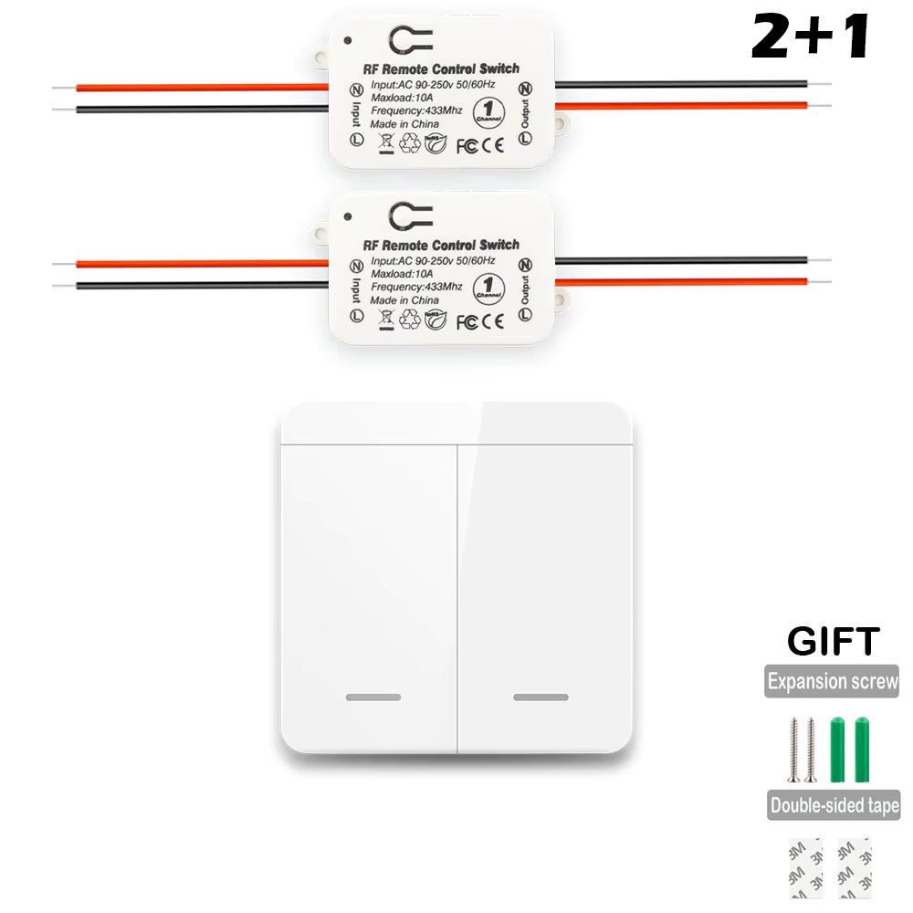 1 switch 2 receiver