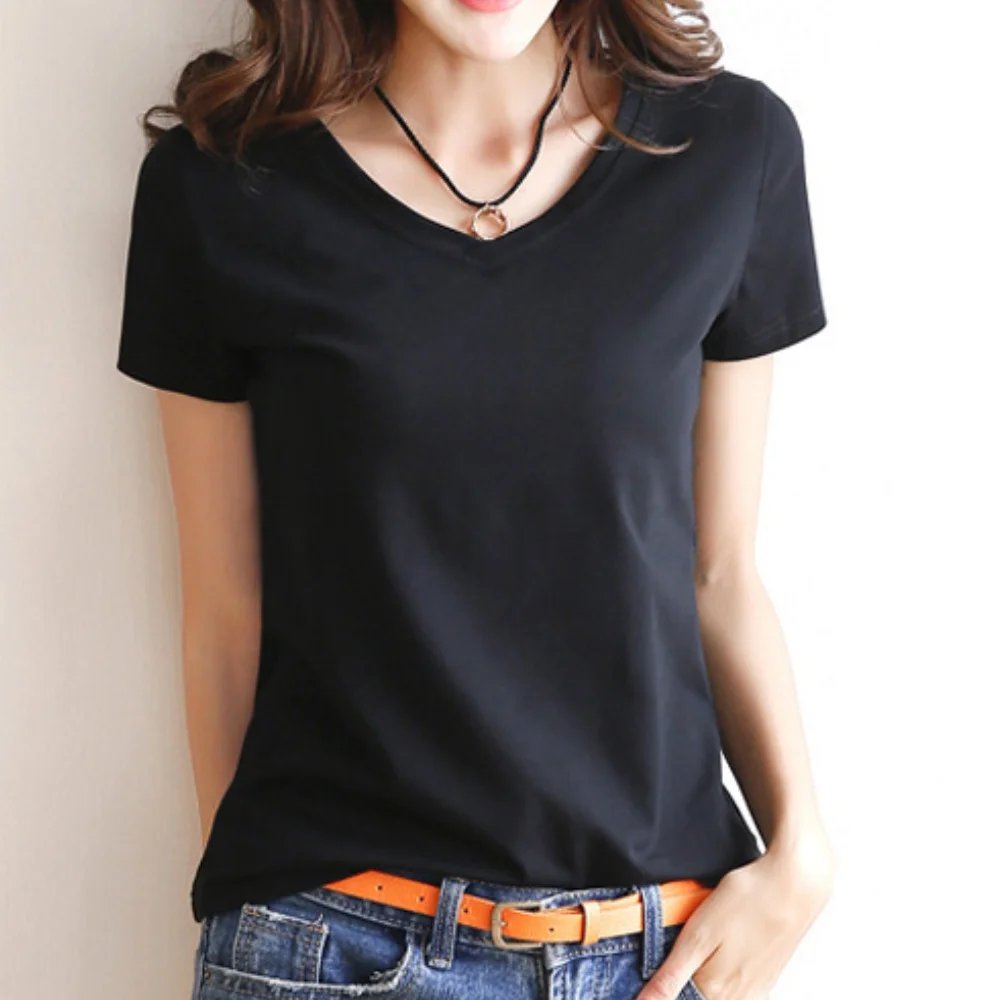 N1077-V-Neck-Black