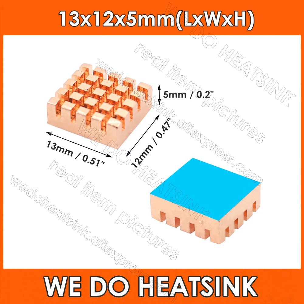 13x12x5mm With Pad
