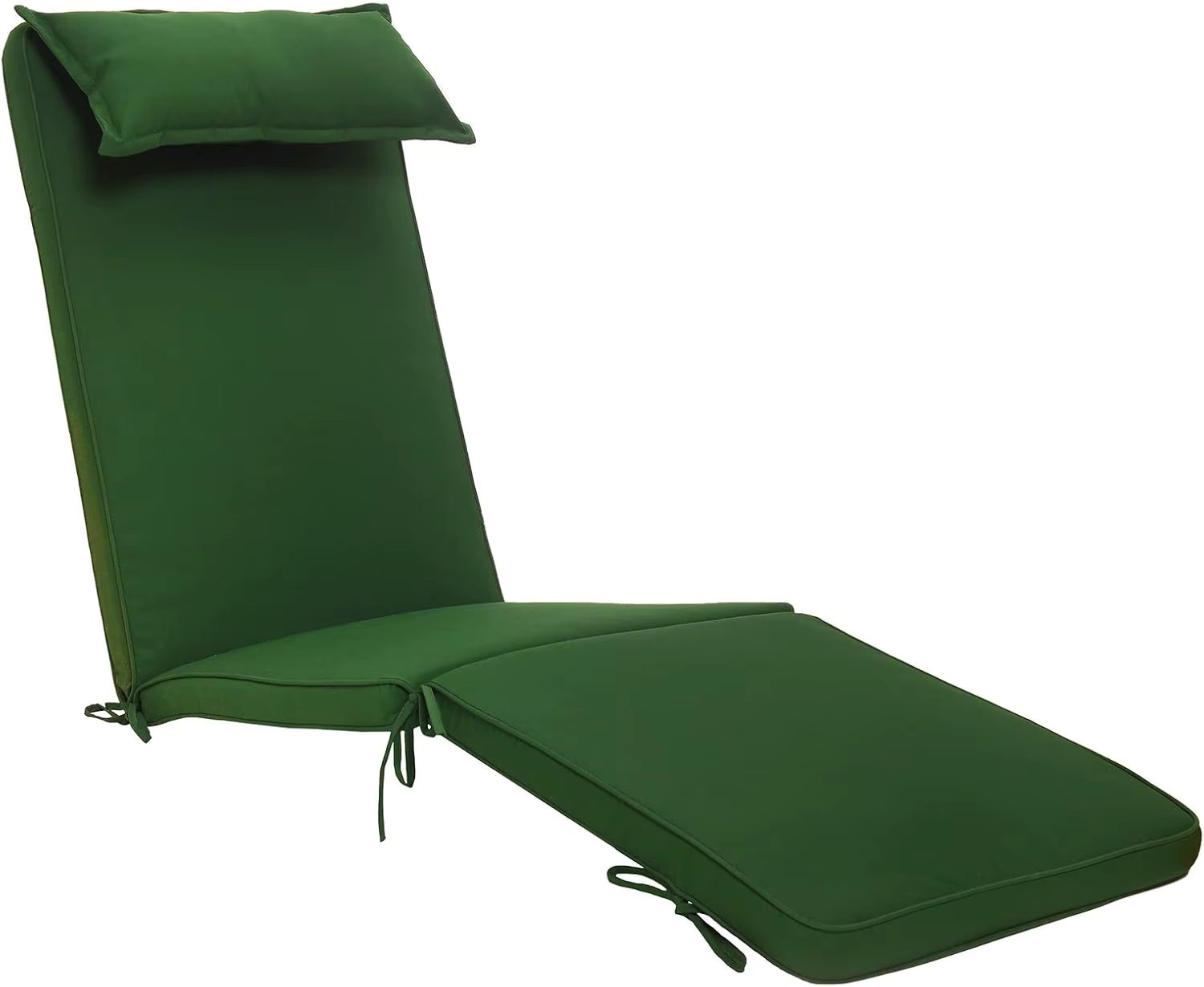 Luxury Steamer Chair Cushion with Head Pillow For Outdoor Furniture Chair Cushions For Rocking Chairs Front Porch Yard And Lawn