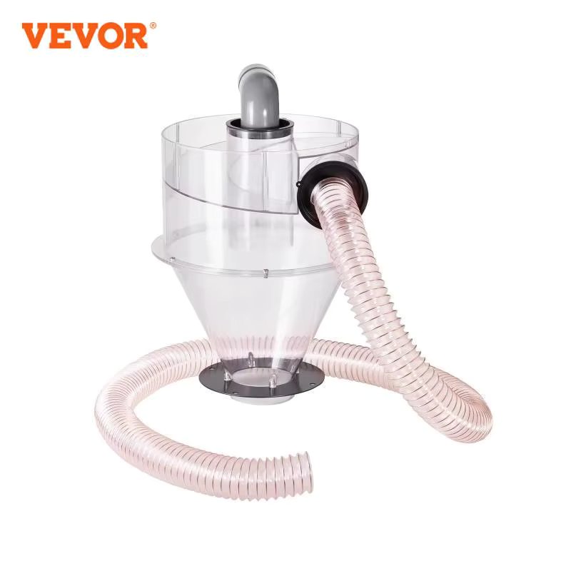 VEVOR Cyclone Dust Separator 4" Retrofit for Dust Collectors ABS Dust Deputy for Wet/Dry Shop Vacuums  Fits 5-10 Gallon Tank