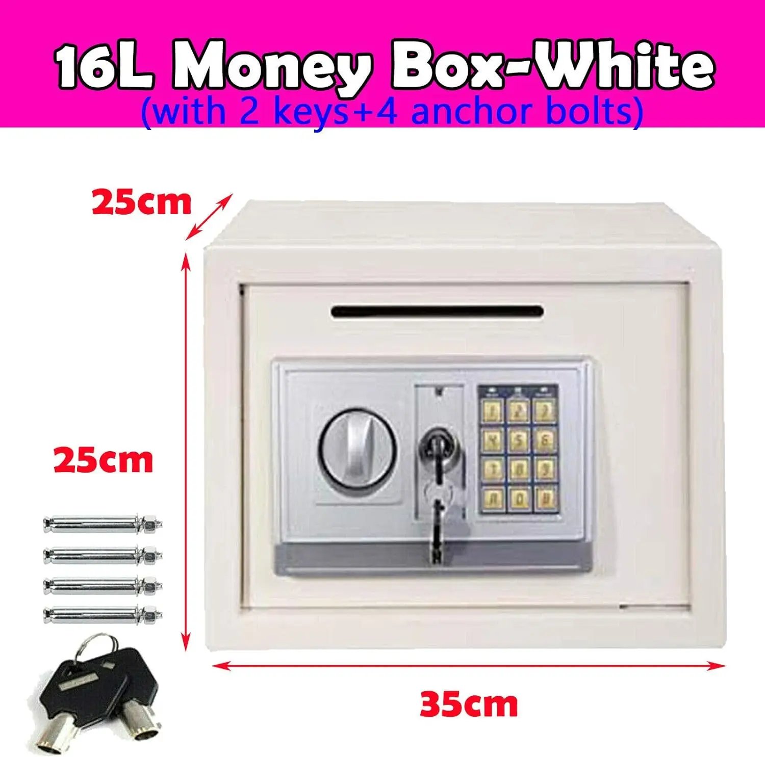 White-35X25X25cm