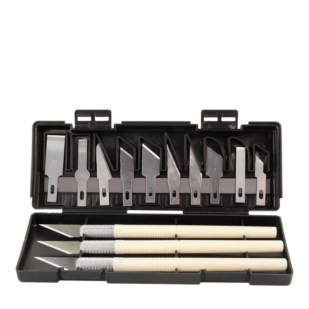 KEEPANG 3d Model Grinding Tool Handle Deburring Engraving Knife Kit DIY File Cutter Scraper Trimming Tool Cleaner 3D Printer Pa