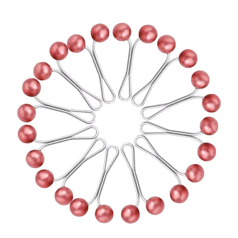 12pcs/lot Anti Slip Brooch Headscarf Shawl Scarf Lady Muslim Fixed Pins Scarf Hijab Clips Pearl Stylish Brooch for Women Jewelry