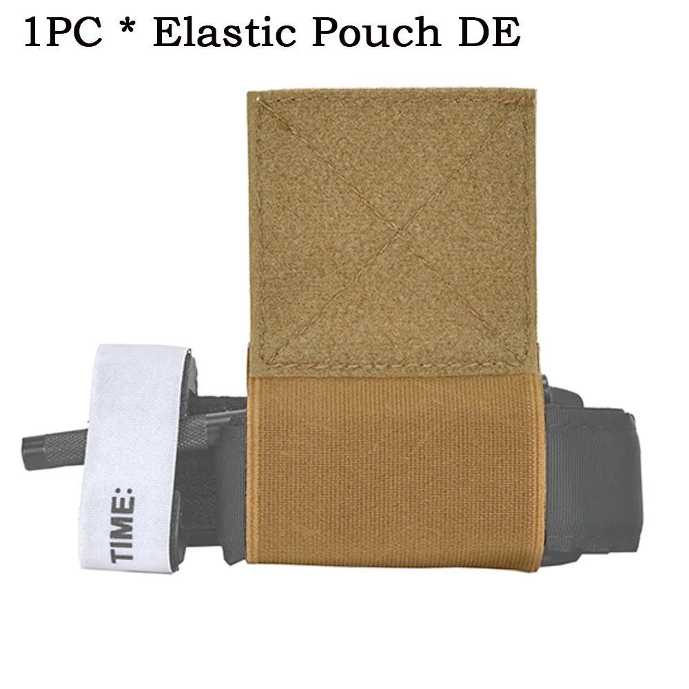 Tactical Elastic Tourniquet Holder EDC Pouch Plate Carrier Chest Rig Vest Belt Carry Survival Tool Bag Secure Storage Holder