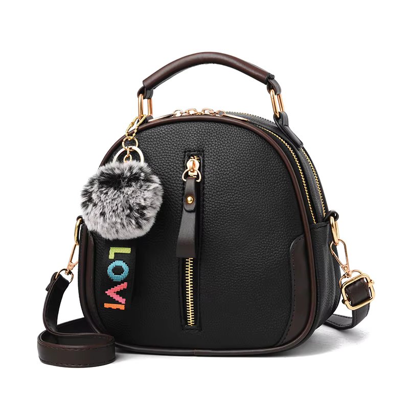 Fashion Trendy Color Matching Personality Girl All-match Leather One-shoulder Portable Messenger Bag