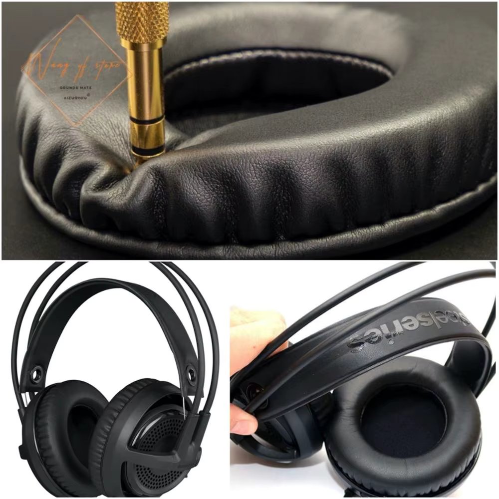 Thick Soft Leather Ear Pads Foam Cushion EarMuff For SteelSeries Syberia V2 Headphone Perfect Quality, Not Cheap Version