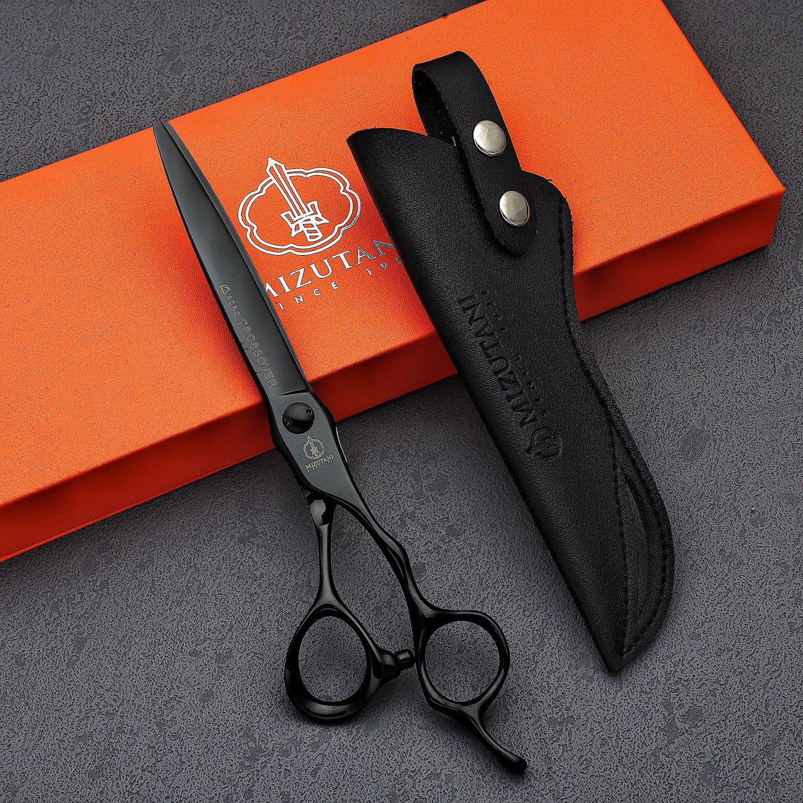 Left hand hairdressing scissors，Professional barber scissors，440C steel Barbershop hair cutting tools，Set of 6.0-6.5-6.8 inches