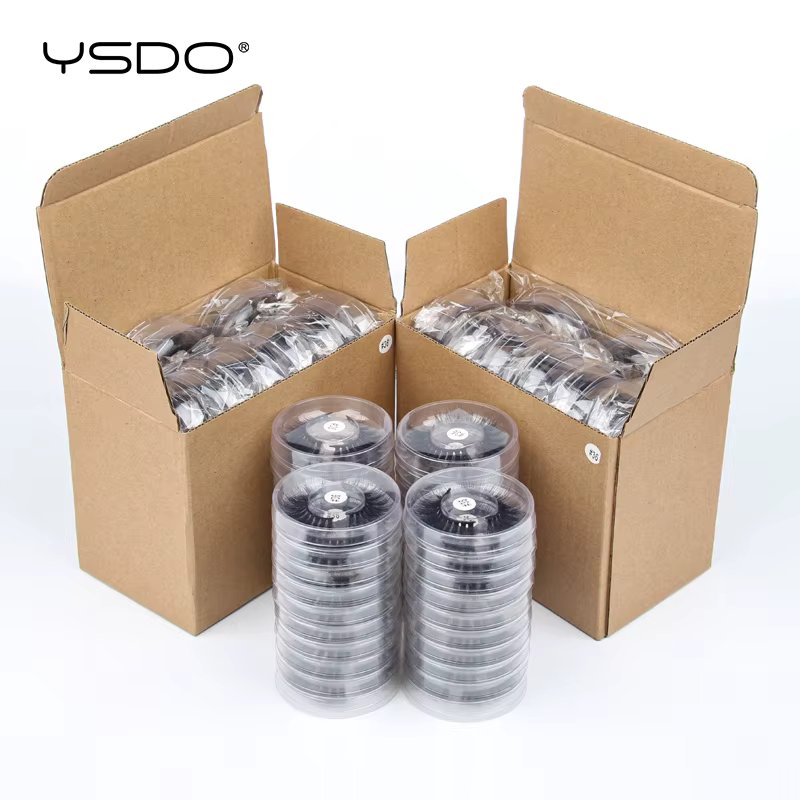YSDO Lashes Wholesale 4/20/30/50/100 Pairs 3D Mink Eyelashes Makeup Thick Mink Lashes Bulk Natural False Eyelashes Wispy Lashes