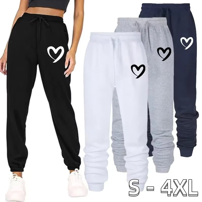 Customize your logo  Womens Pants Loose Long Pants Outwear Fashion LTrousers Spring Autumn Winter Sweatpants Jogger Pants S-4XL