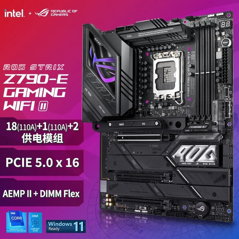 NEW ROG STRIX Z790-E GAMING WIFI Motherboard 192GB HDMI PCI-E5.0 LGA 1700 DDR5 ATX Z790 Mainboard Supports Intel 13/14th gen CPU