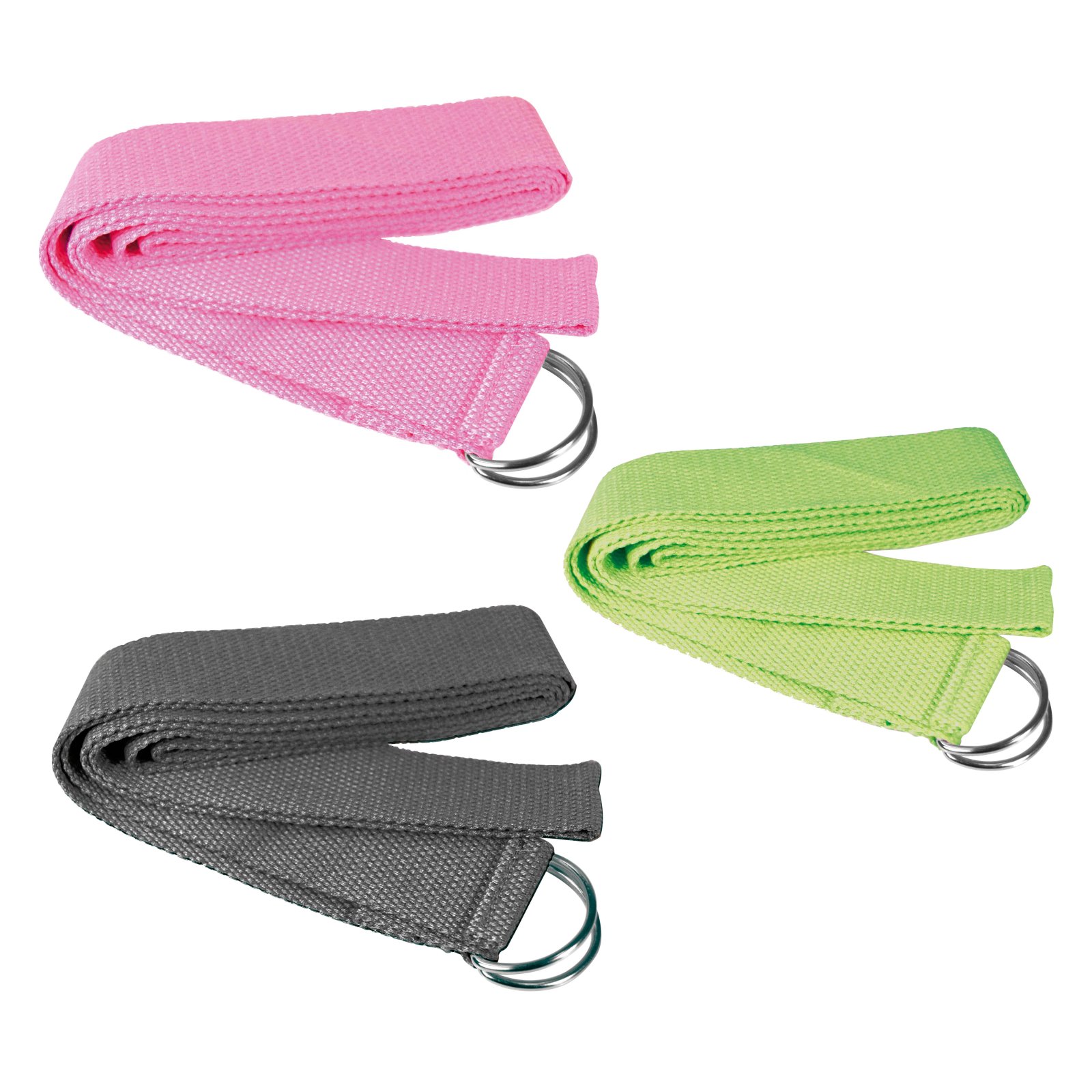 Jocca fitness belt 100% cotton with the buckle very easy to adjust, helps to hold the desired position, deepen the stretches, alienating and stabilizing the posture. Yoga or pilates strap.