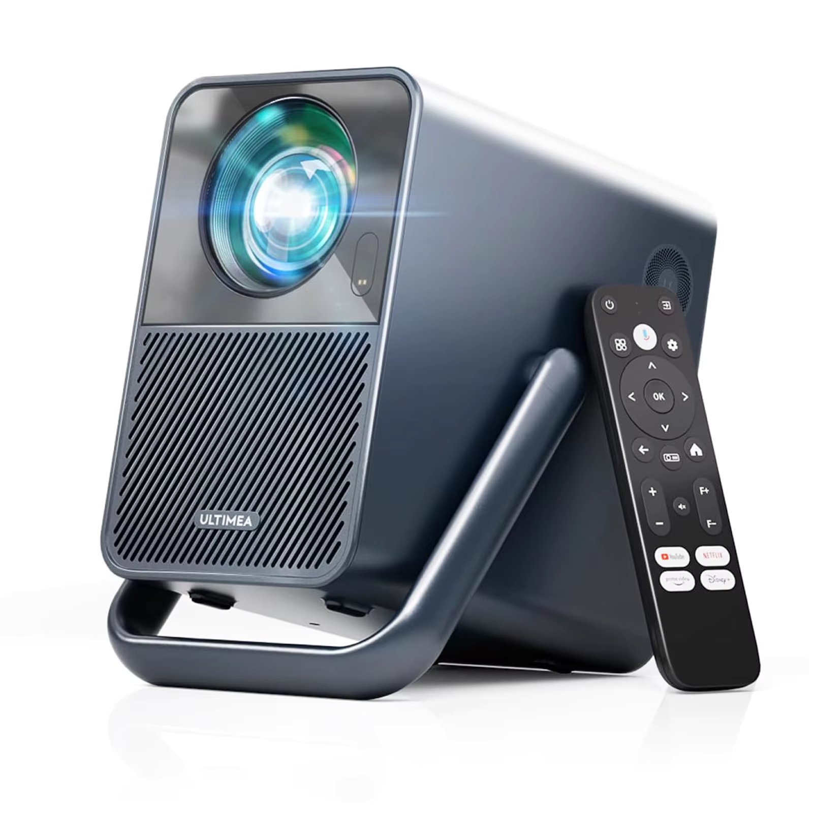 Mini Projector 1000 ANSI Lumens LCD Projector Native 1080P 2X10W Speakers, Portable Outdoor Projector Home Theater Beamer