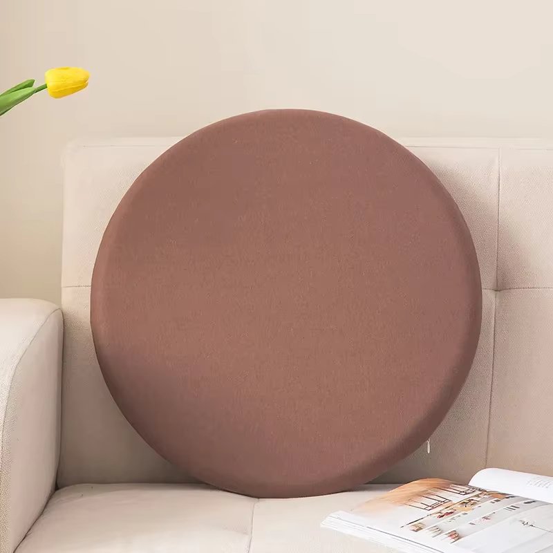 30/35/40/45cm Diameter Futon Cushion/Tatami Seat Cushion Knitted Cotton Chair Cushion Japanese Round Memory Foam Cushion