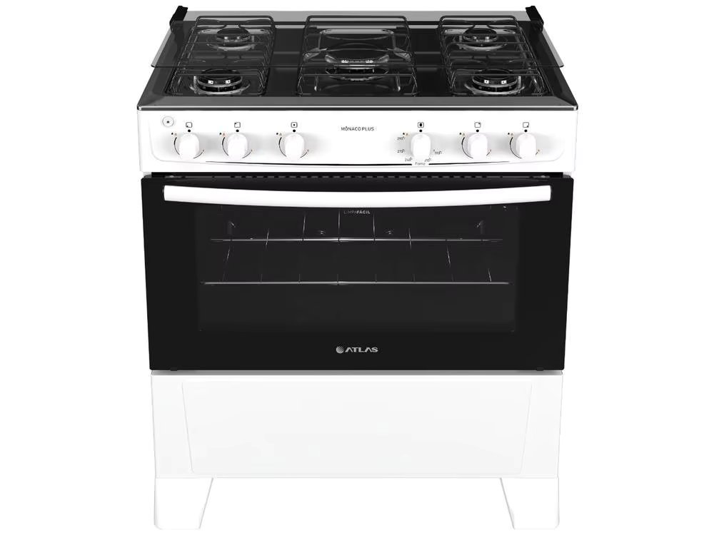 5 Stove Atlas White Monaco Plus - Bivolt